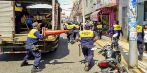 MPT realiza operativo a comerciantes que Invaden las vías públicas en Coronel Mendoza