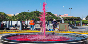 Plaza de la Bandera de Tacna recibe mantenimiento para ceremonia del 7 de junio